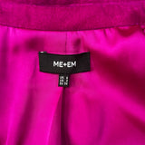 Me&Em £375 Cerise Soft Velvet Blazer XXS