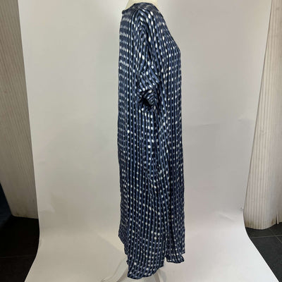 Oska £295 Brand New Kleid Blue Patterned Shift Dress M/L