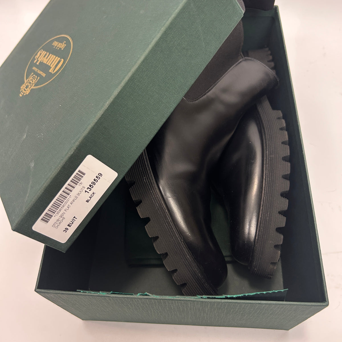 Church's £750 Black Leather Nyrah Ankle Boots 39