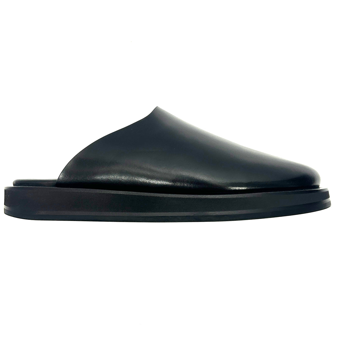 The Row New £950 Black Sabot Smooth Calfskin Mules 40