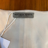 Bottega Veneta Butterfly Embroidered Ivory Crepe Midi Dress M