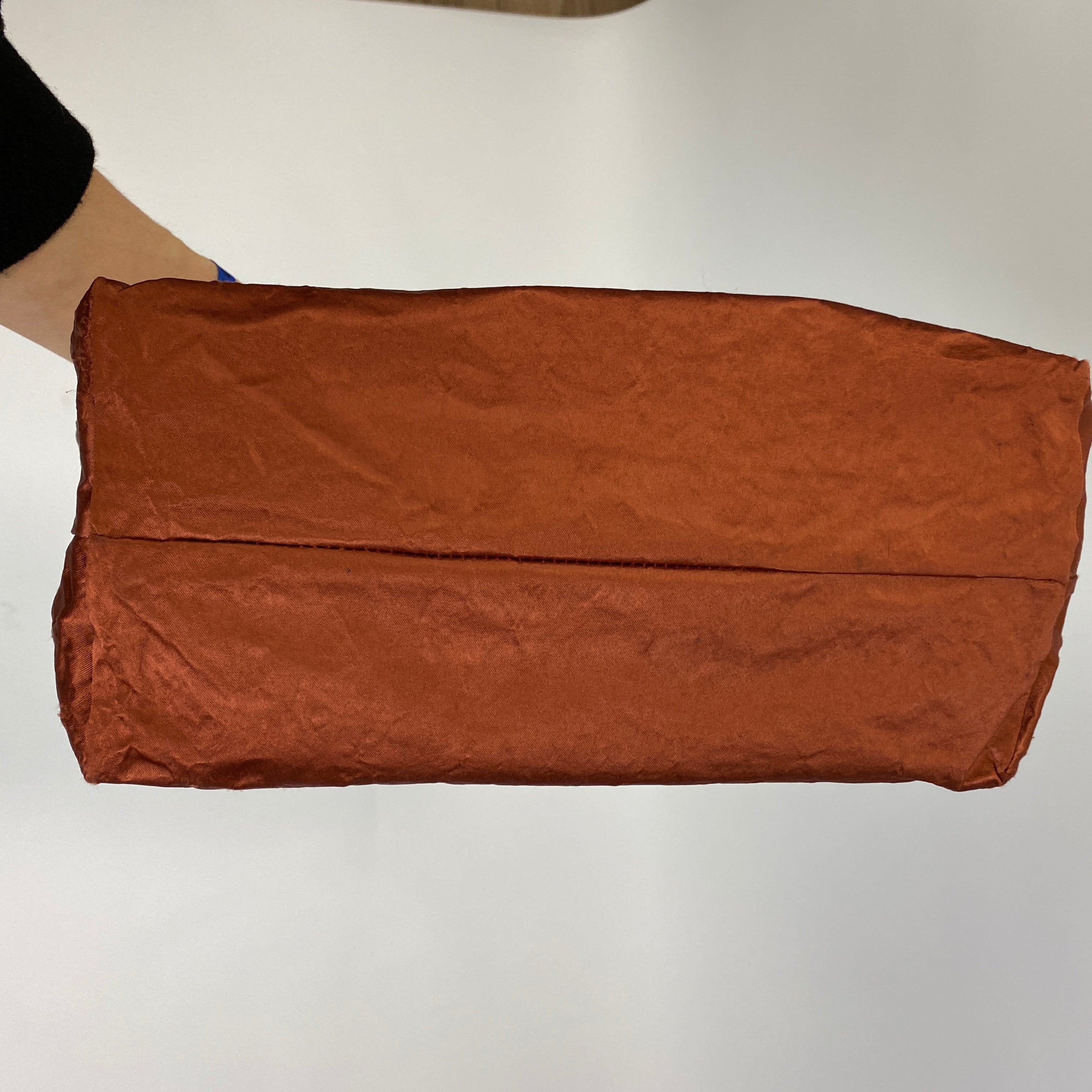 Zilla Copper Recycled Silk Satin East West Tote Bag