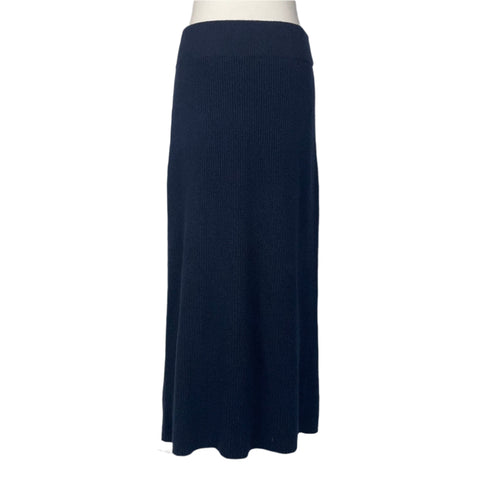 Me&Em Navy Thick Rib Knit Tube Skirt M