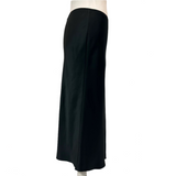 Joseph Brand New £325 Black Silk Satin Isaak Skirt XS