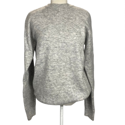 Tibi Pearl Grey Supersoft Oversize Sweater S