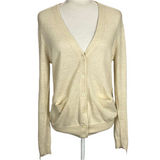 Zadig & Voltaire £400 Cream Cashmere Kali Snake Cardigan S