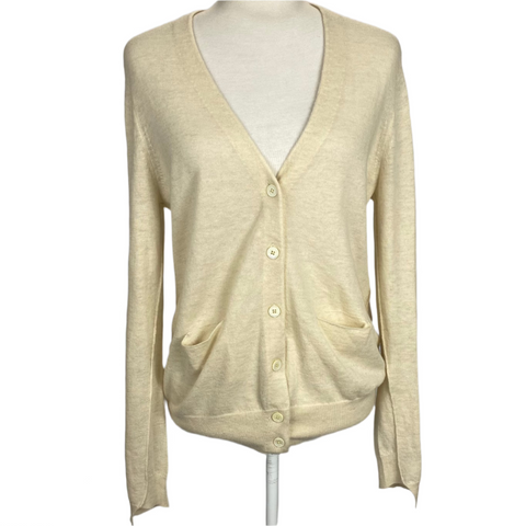 Zadig & Voltaire £400 Cream Cashmere Kali Snake Cardigan S