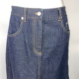 Tibi Brand New £400 Dark Navy A-Line Denim Skirt 27