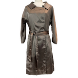 Prada Brand New Cafe Satin Evening Coat S