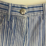 Chanel Stripe Denim Shades of Blue Shorts XS