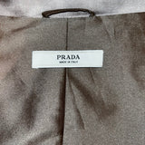 Prada Brand New Cafe Satin Evening Coat S