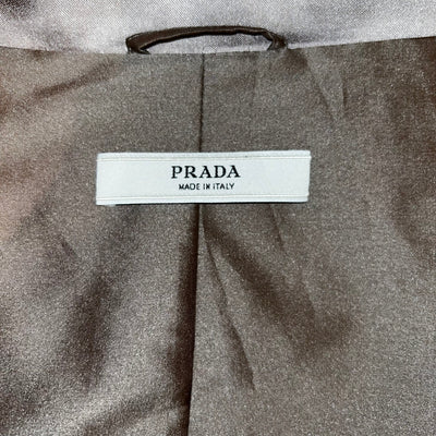 Prada Brand New Cafe Satin Evening Coat S