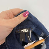 Paige Dark Denim Stretch Cotton Jumpsuit S