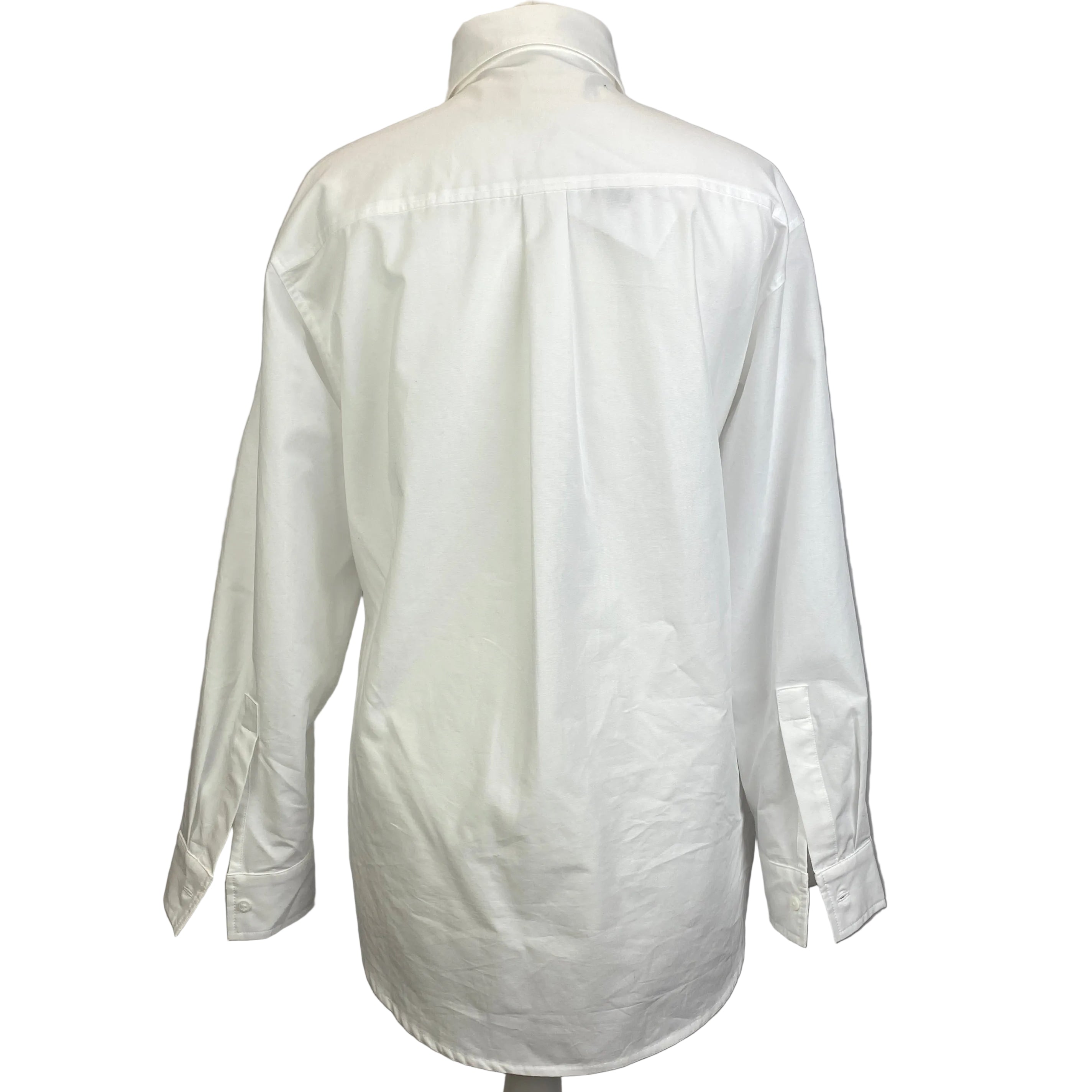 Wiggy Kit New £295 White Cotton Tie Front Shirt M
