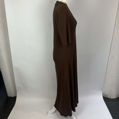 Rosetta Getty Chocolate Jersey Maxi Dress L