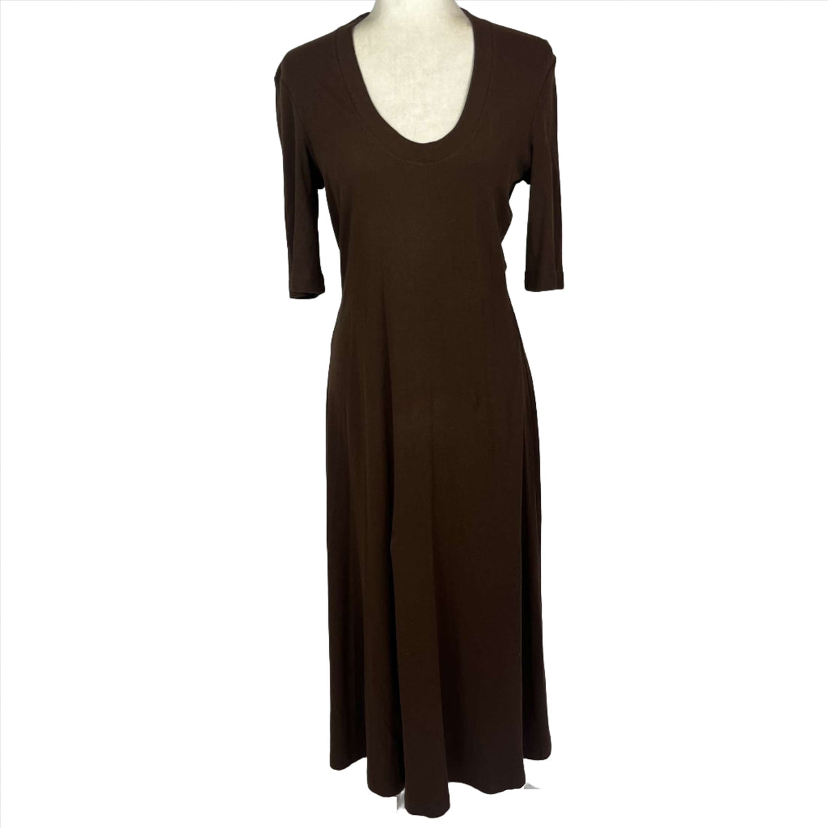 Rosetta Getty Chocolate Jersey Maxi Dress L