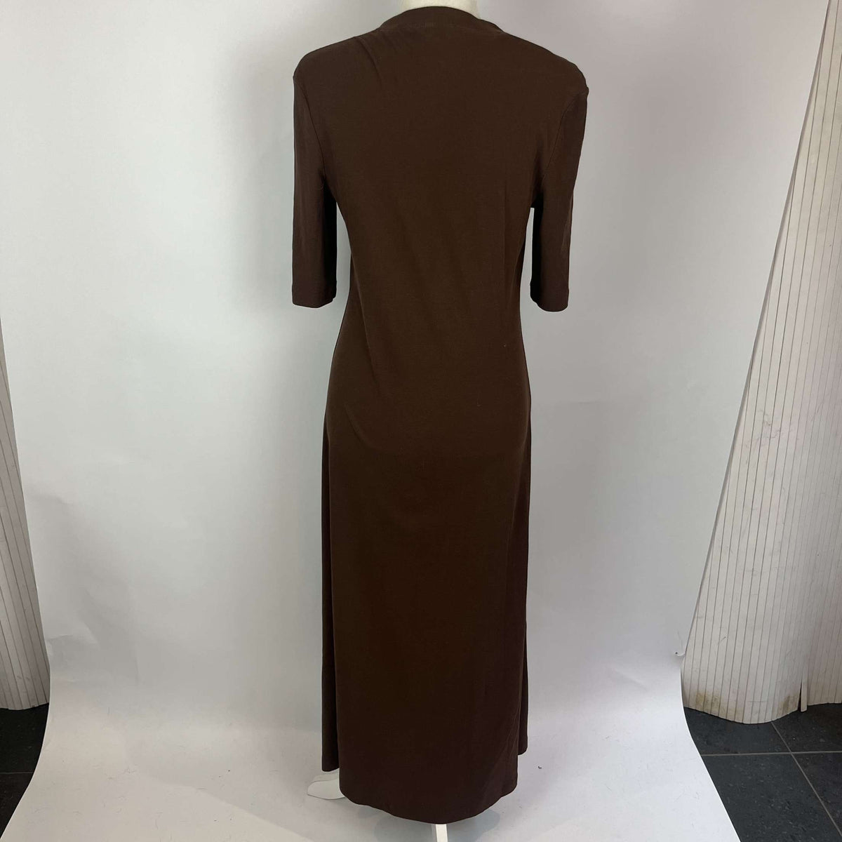 Rosetta Getty Chocolate Jersey Maxi Dress L