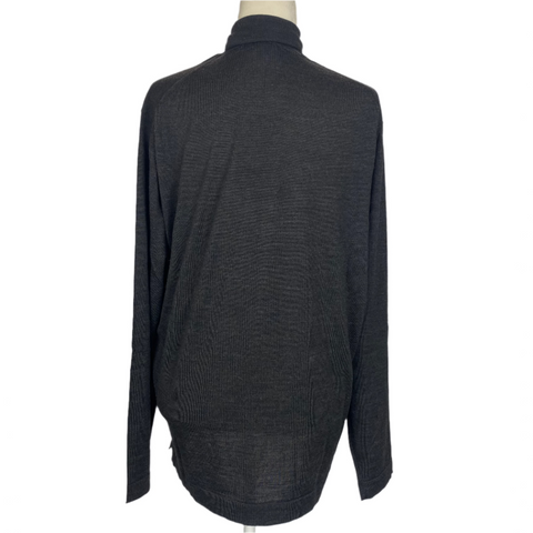 Thom Sweeney Brand New £325 Charcoal Merino Wool Roll Neck XL