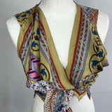 Etro Multi Print Silk Wraparound Top S