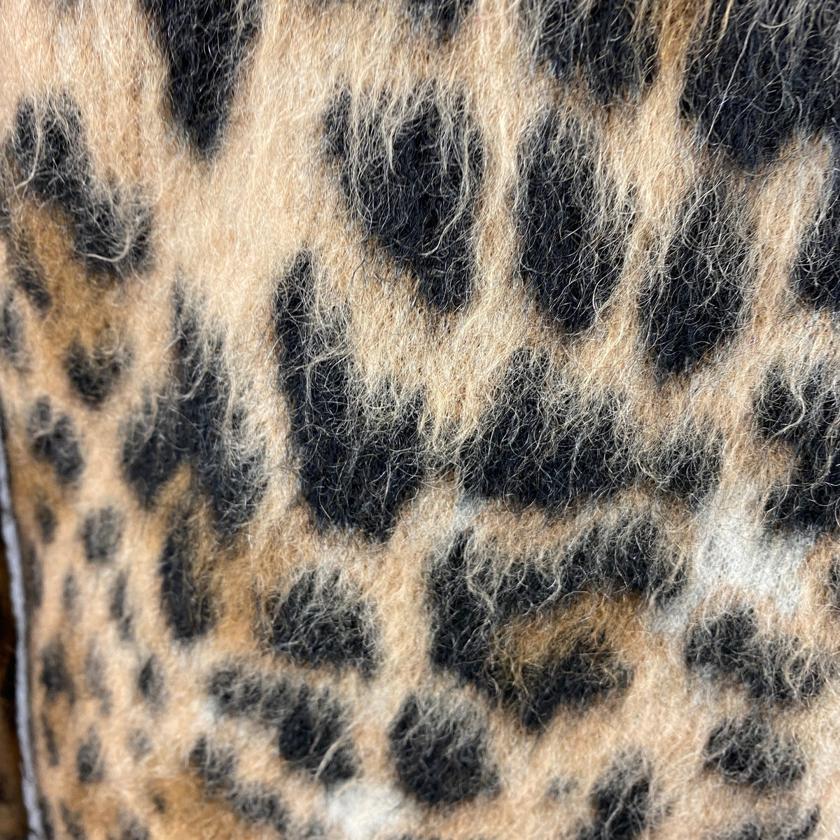 Saint Laurent Leopardprint Brushed Mohair/Wool Sweater S