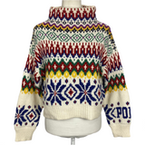 Ralph Lauren Brand New £349 Cream Intarsia Sweater XS