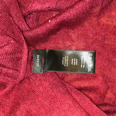 Joseph £245 Burgundy Cashhair Superfine Cashmere Large Scarf