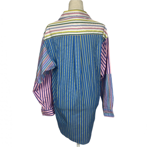 Etro Multi Stripe Oversize Cotton Shirt S