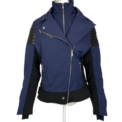 Fusalp £950 Navy & Black Biker-Style Ski Jacket M