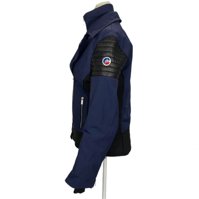 Fusalp £950 Navy & Black Biker-Style Ski Jacket M