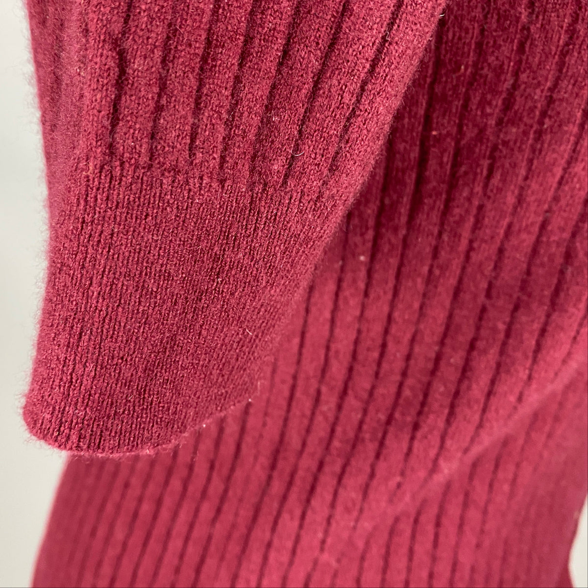 Arch4 £350 Merlot Baby Cashmere Rib Cardigan XS