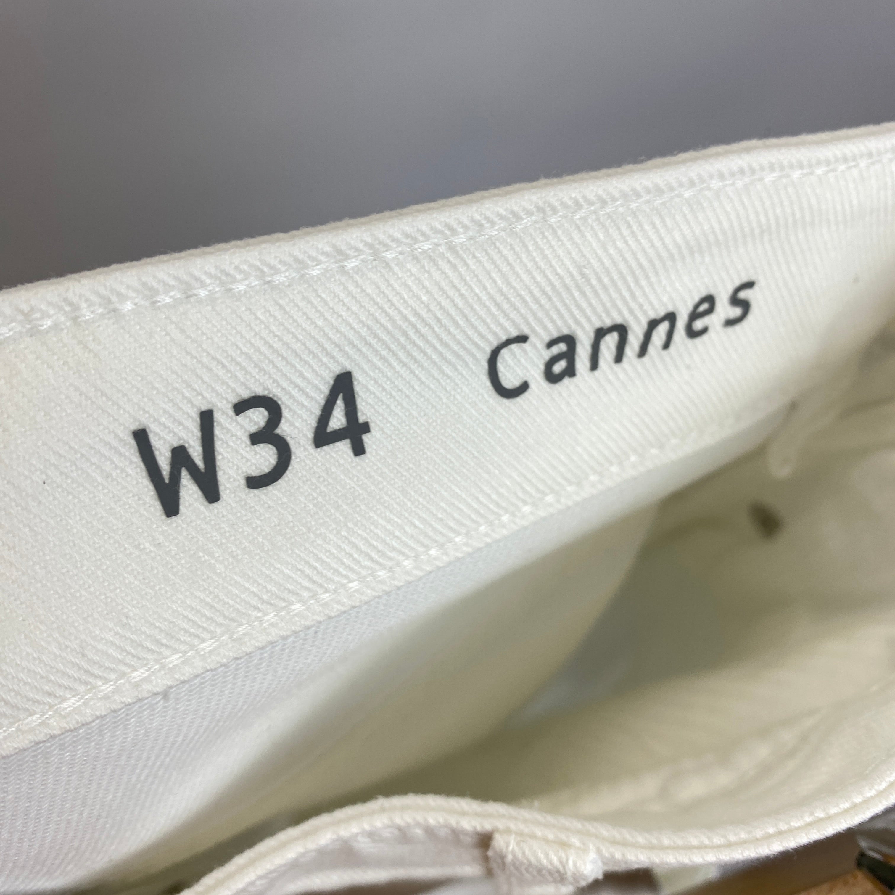 Weekend Max Mara New £190 White Wide Leg Cannes Jeans L