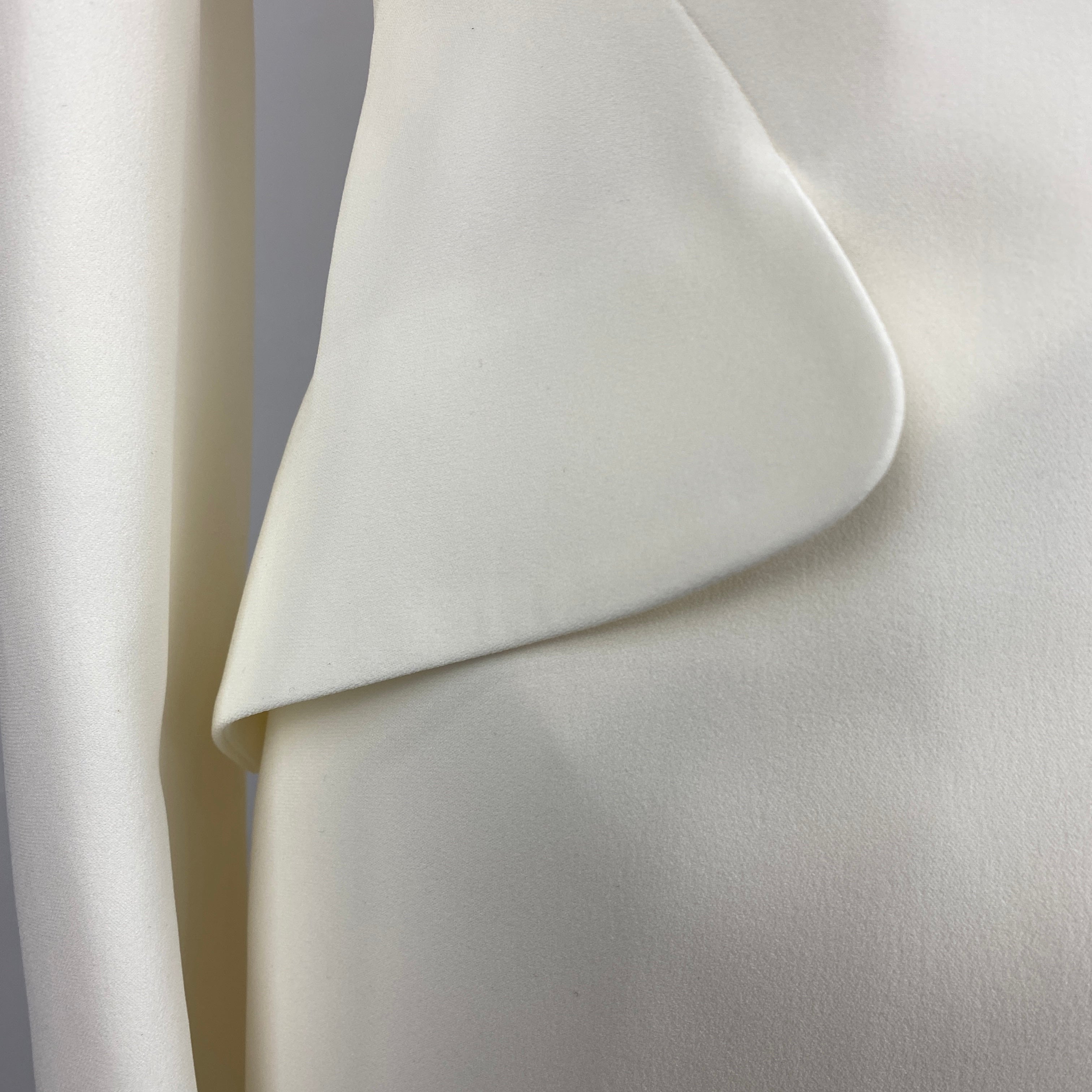 Alexander McQueen New £1690 Ivory Statement Crepe Jacket M