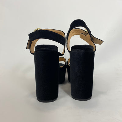 Camilla Elphick Jasmine Black Velvet Heels 40