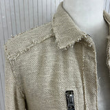 Acne Studios Natural Cotton & Linen Weave Magritte Rustic Jacket S