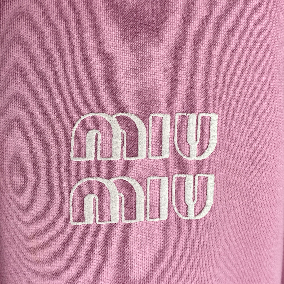 Miu Miu Baby Pink Padded Varsity Jacket XS
