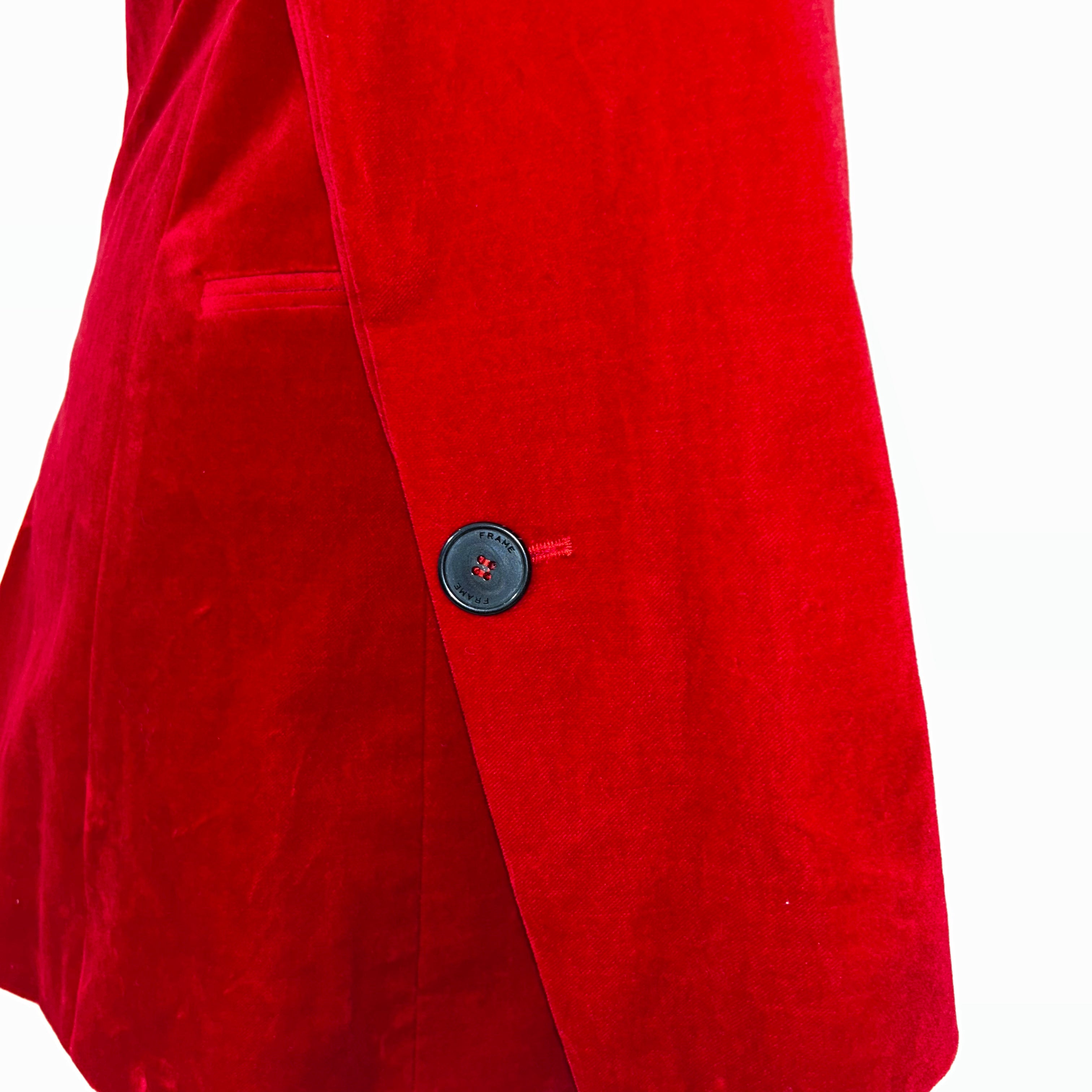 Frame £725 Garnet Cotton Velvet Jacket XXS/XS