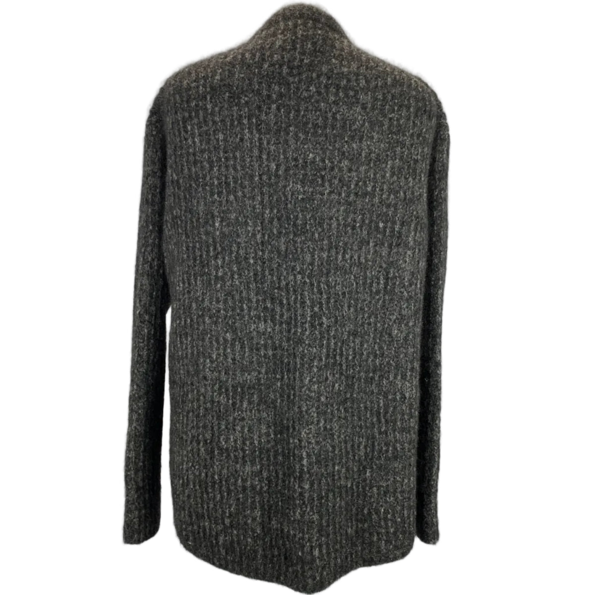 Max Mara Charcoal Marl Chunky Rib Alpaca Sweater M