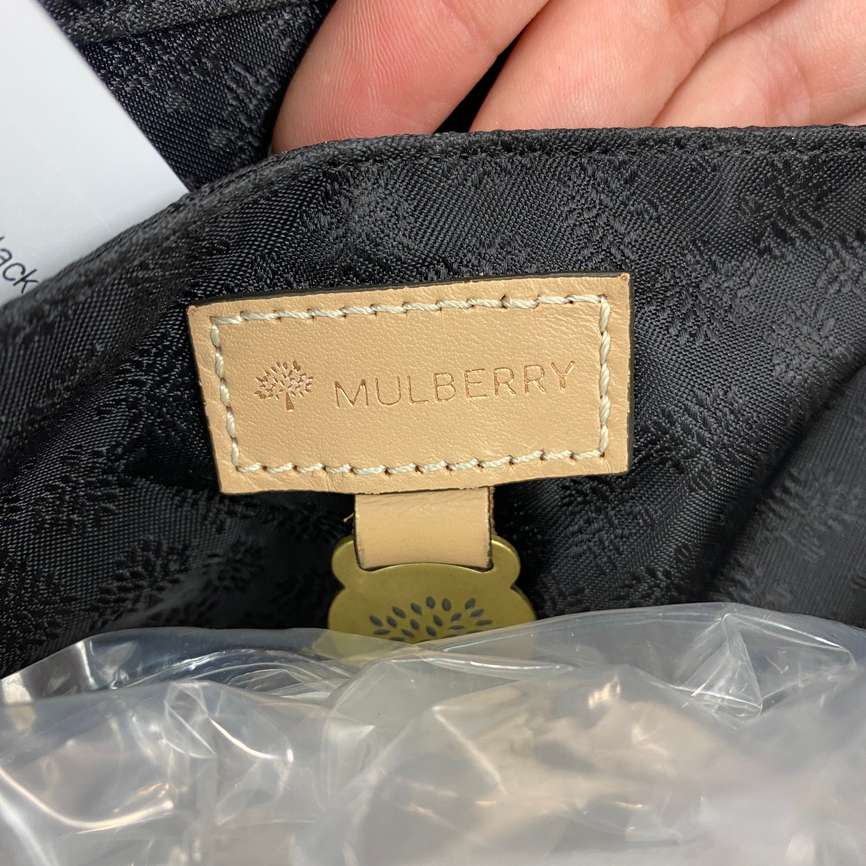 Mulberry Black & Camel Scotchgrain Bowling Bag