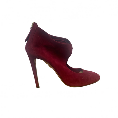 Aquazurra Wine Red Suede Heels 37