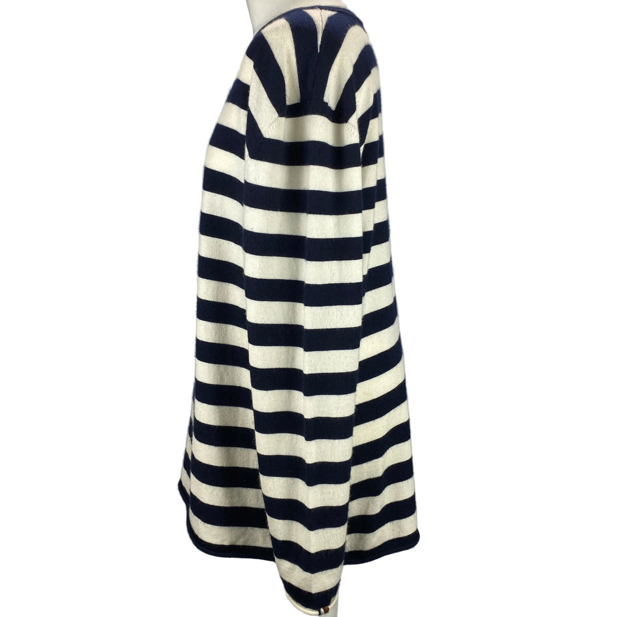 Extreme Cashmere £793 No493 Navy Stripe Cashmere Mix Sweater O/S