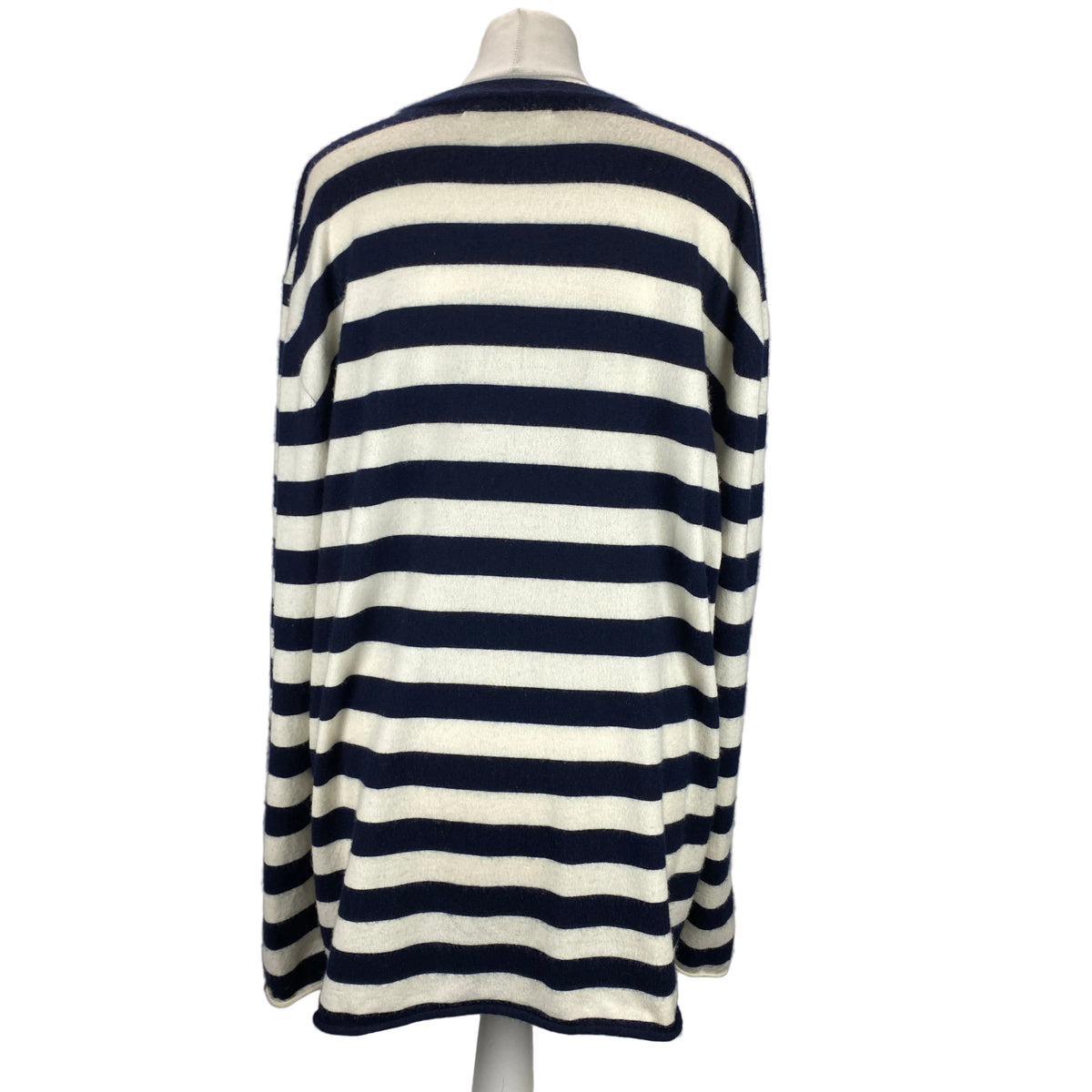 Extreme Cashmere £793 No493 Navy Stripe Cashmere Mix Sweater O/S