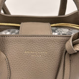 Aspinal £595 Warm Grey Pebble Leather London Midi Tote Bag