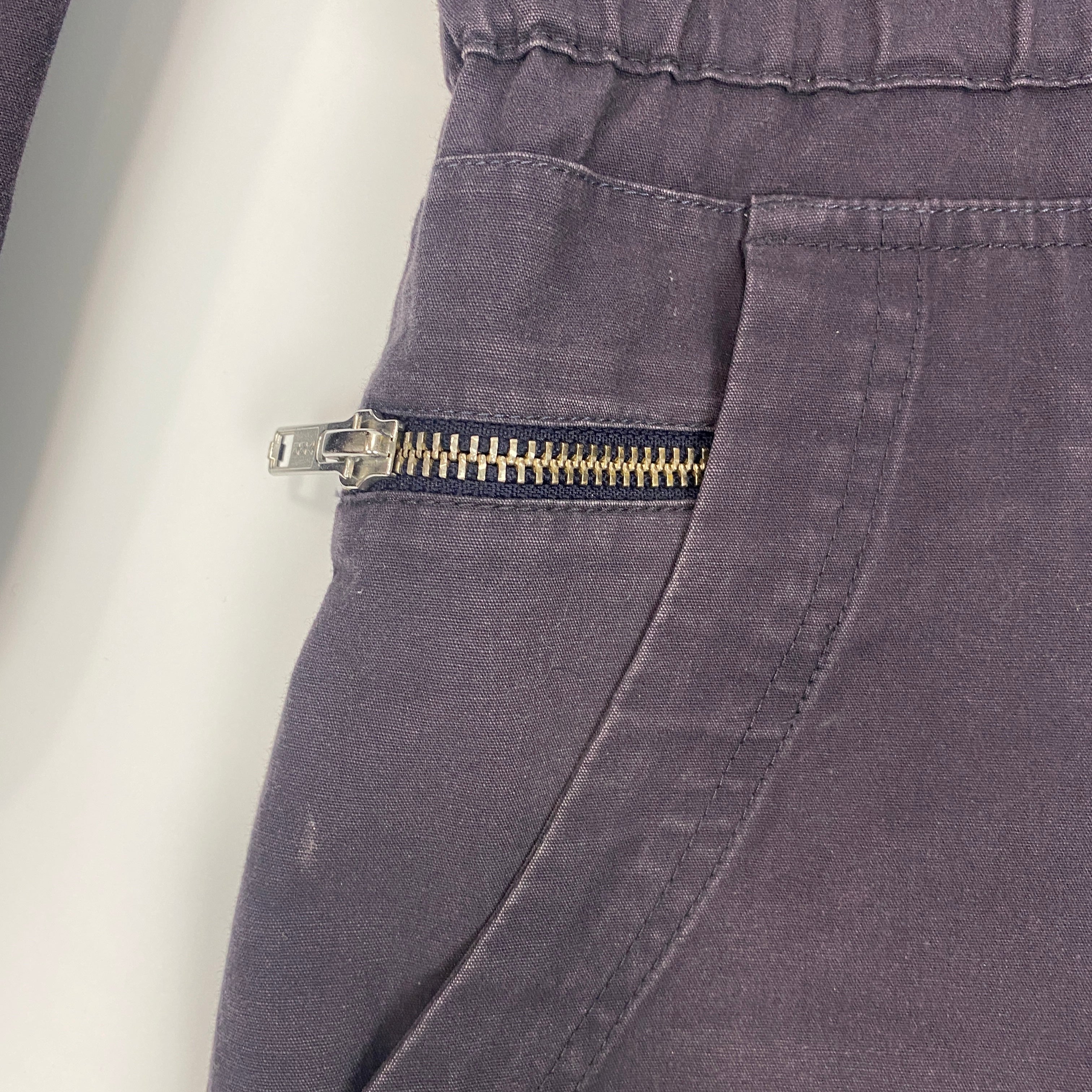 Isabel Marant Etoile Navy Cotton Zippered Jumpsuit XS/S