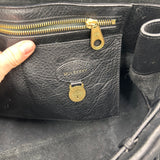 Mulberry £1095 Black Pebbled Large Bayswater Bag