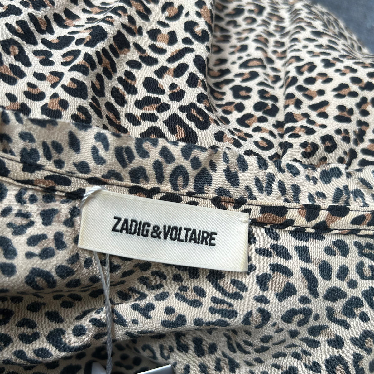 Zadig & Voltaire Beige Leo Print Midi Dress XS