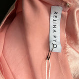 Rejina Pyo Pink Silky Tie Detail T Shirt L
