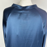Vince Brand New Cornflower Longline Silk Shirt L