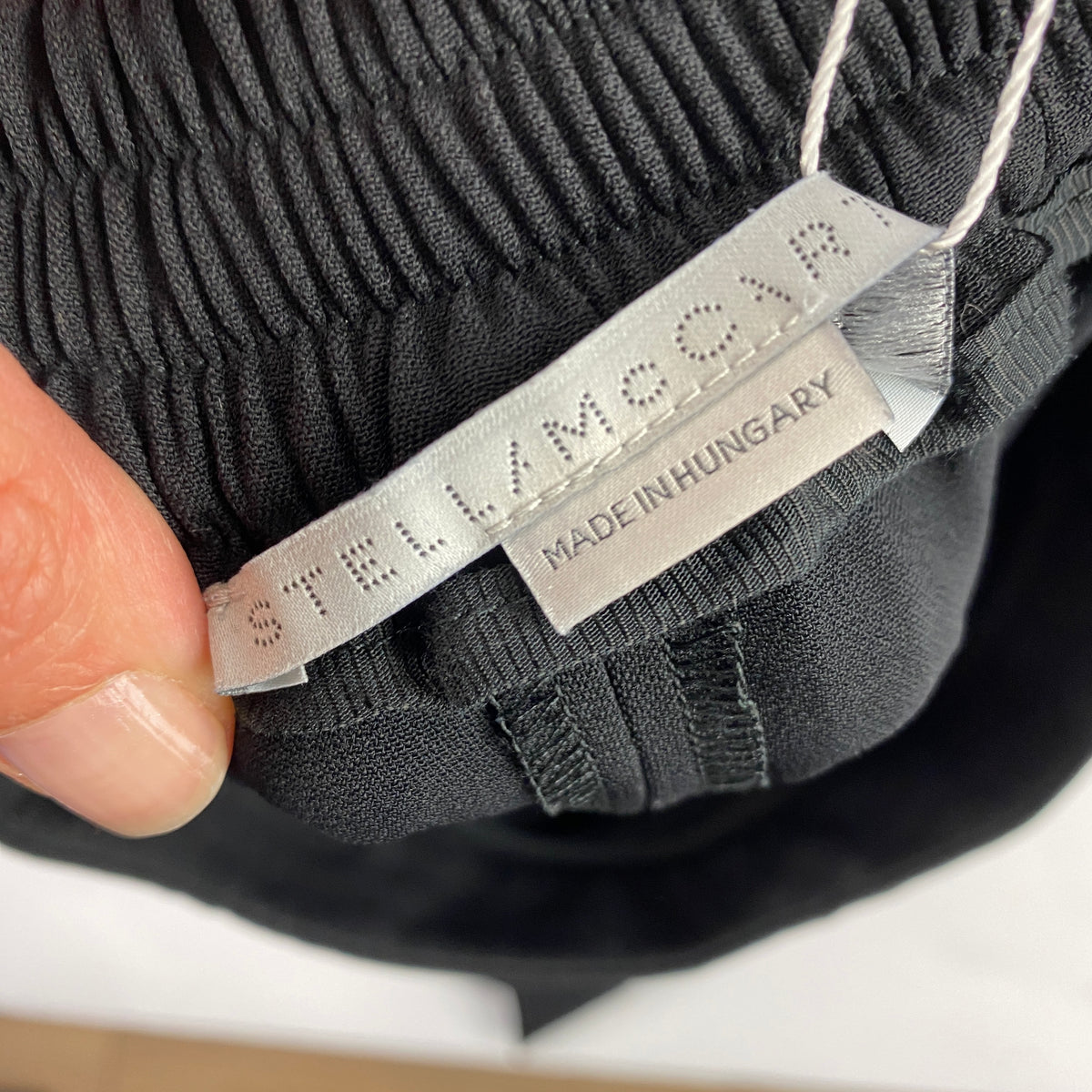 Stella McCartney Black Crepe Luxe Jogging Pants XXS