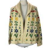 The Great Brand New £424 Ecru Garden Lodge Intarsia Cardigan XS