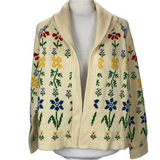 The Great Brand New £424 Ecru Garden Lodge Intarsia Cardigan XS